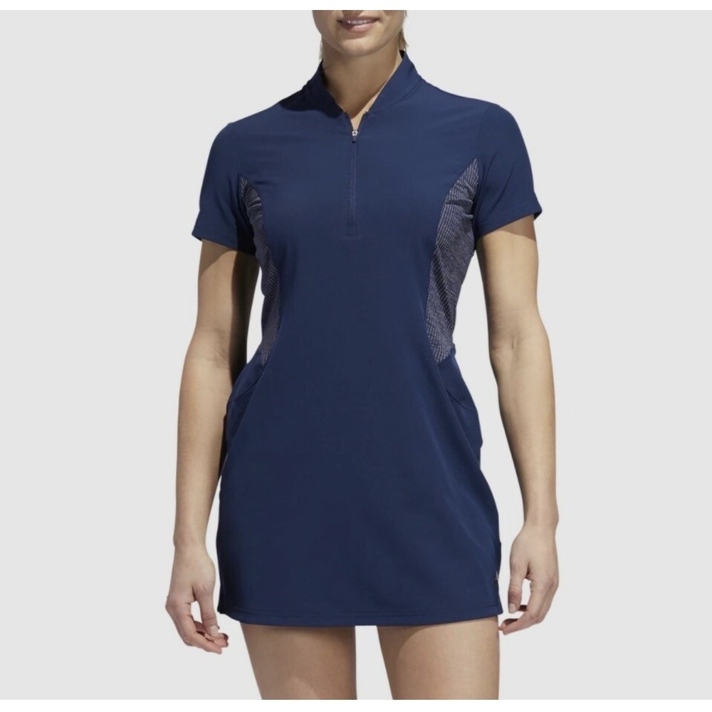 Adidas Beyond 18 Rangewear Night Indigo Golf Dress Size Medium Sports Preppy
